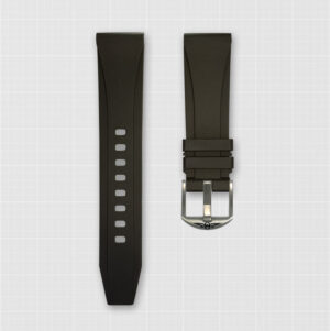 Black Rubber Strap with Pin Buckle