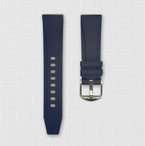 Blue Rubber Strap with Pin Buckle