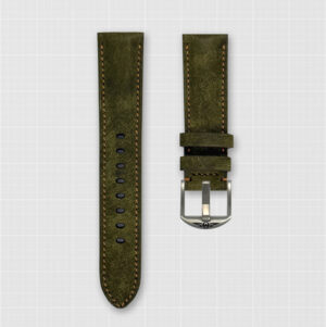 Olive Green Leather with Pin Buckle
